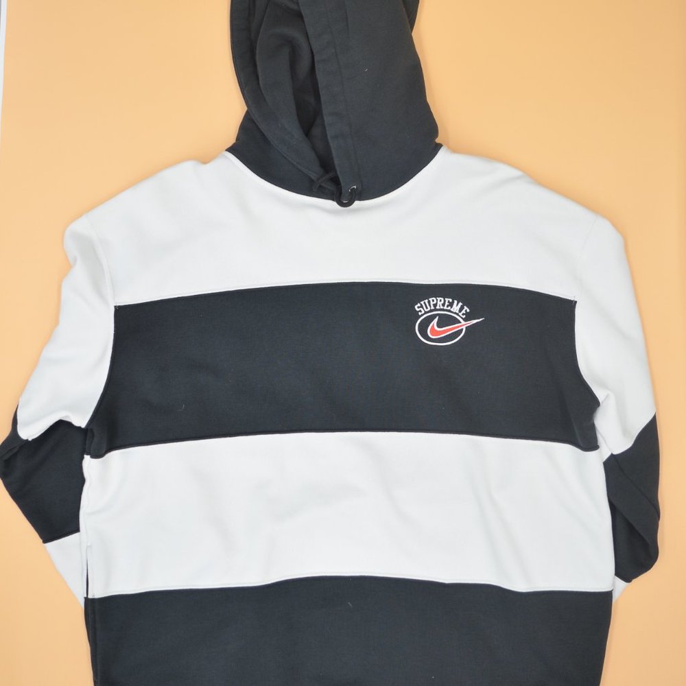 Supreme x Nike Stripe Hooded Sweatshirt SS19